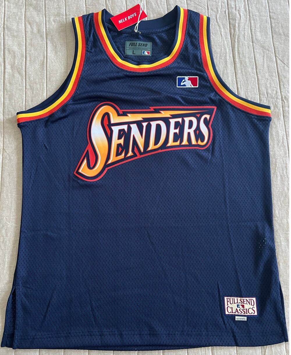 Full Send Basketball Jersey Nelk Boys Golden State Warriors Size Large